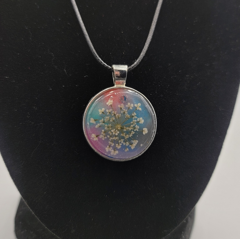 Handmade Floral Color Pop Necklace